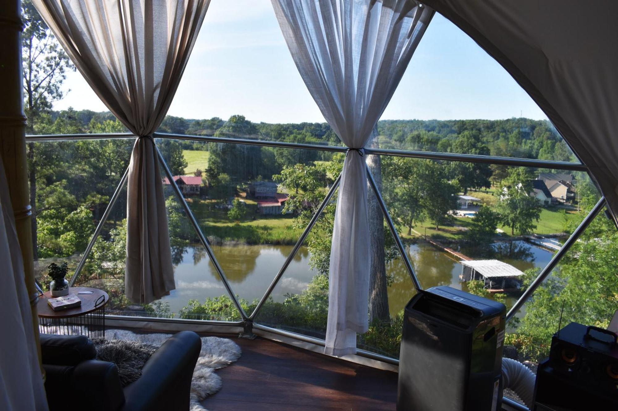 Waterfront Luxury Glamping Dome 호텔 Rogersville 외부 사진